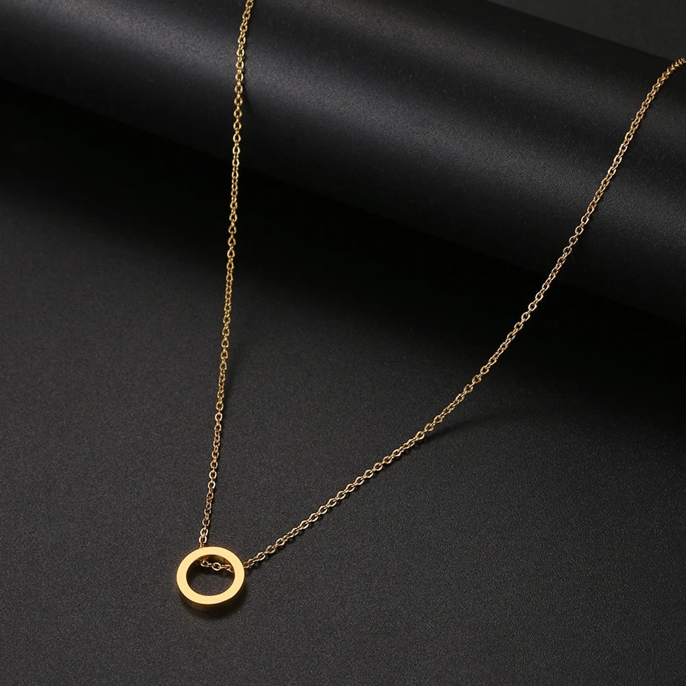 Stainless Steel Necklaces Minimalist Four-leaf Clover Geometric Style Fashion Chain Necklace for Women Collar Pendant Jewelry Stainless Steel Necklaces Minimalist Four-leaf Clover Geometric Style Fashion Chain Necklace for Women Collar Pendant Jewelry