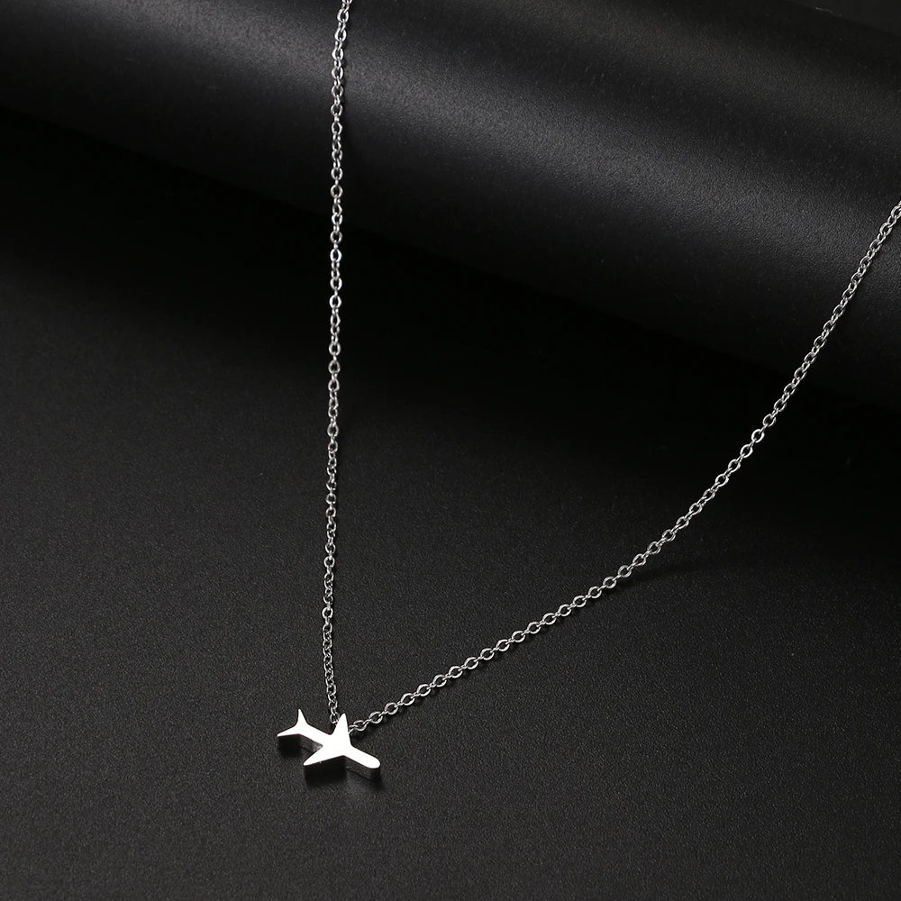 Stainless Steel Necklaces Minimalist Four-leaf Clover Geometric Style Fashion Chain Necklace for Women Collar Pendant Jewelry Stainless Steel Necklaces Minimalist Four-leaf Clover Geometric Style Fashion Chain Necklace for Women Collar Pendant Jewelry