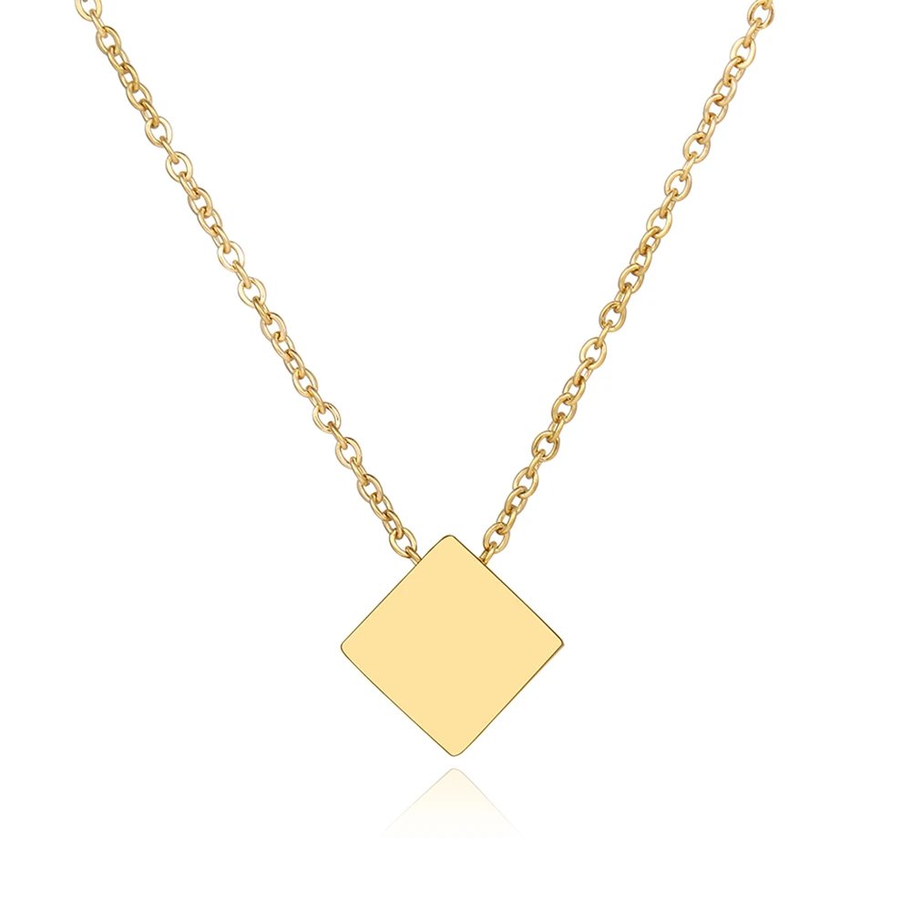 Stainless Steel Necklaces Minimalist Four-leaf Clover Geometric Style Fashion Chain Necklace for Women Collar Pendant Jewelry Stainless Steel Necklaces Minimalist Four-leaf Clover Geometric Style Fashion Chain Necklace for Women Collar Pendant Jewelry