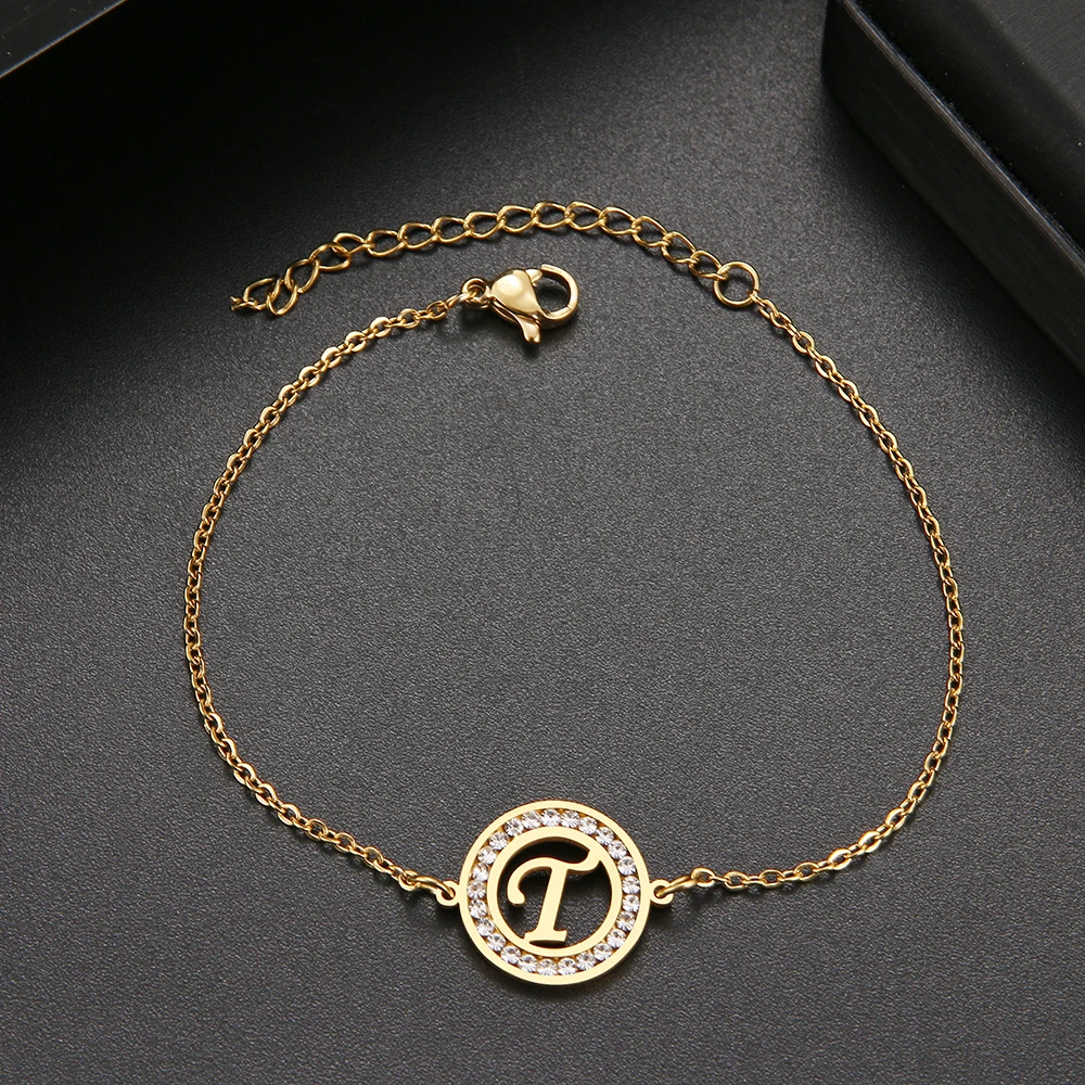 316L Stainless Steel Bracelet With Letter A-Z Fashion Initial Alphabet Charms Bracelets For Women Fashion Girls Gifts 316L Stainless Steel Bracelet With Letter A-Z Fashion Initial Alphabet Charms Bracelets For Women Fashion Girls Gifts