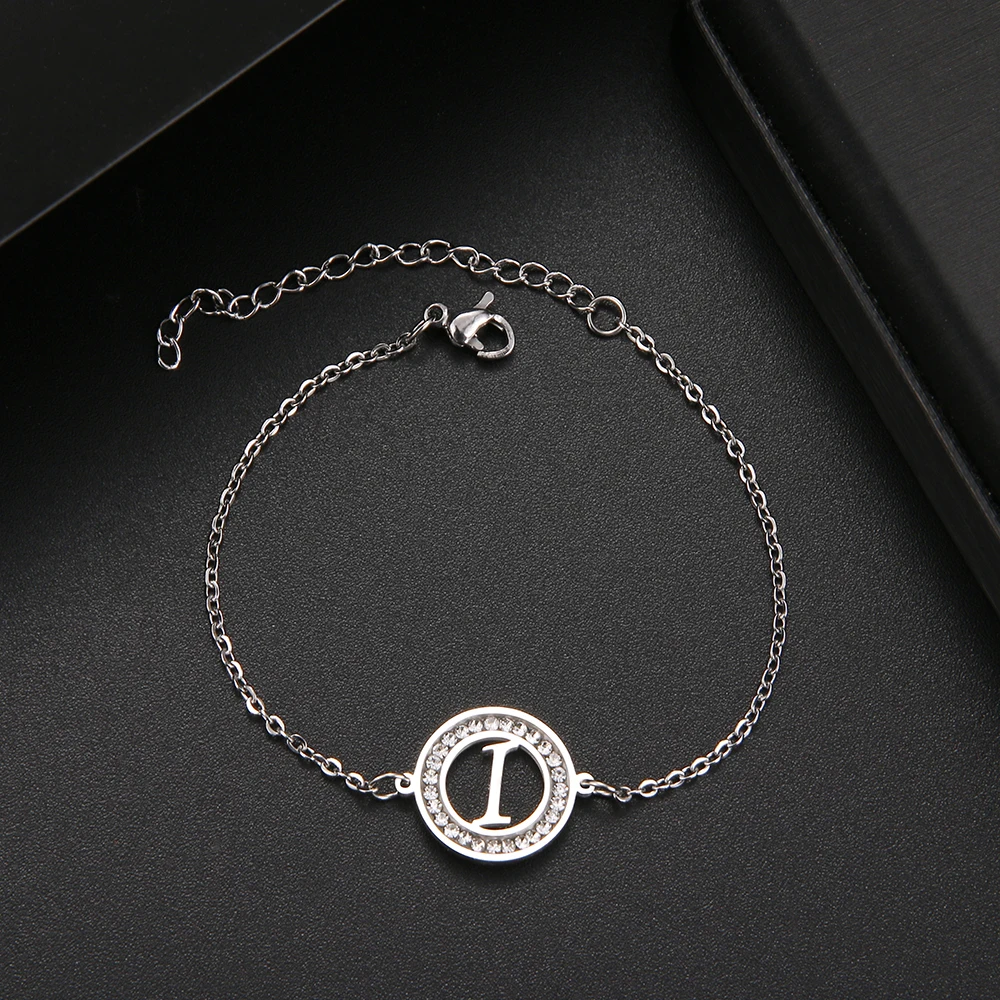 316L Stainless Steel Bracelet With Letter A-Z Fashion Initial Alphabet Charms Bracelets For Women Fashion Girls Gifts 316L Stainless Steel Bracelet With Letter A-Z Fashion Initial Alphabet Charms Bracelets For Women Fashion Girls Gifts