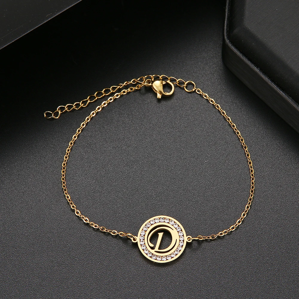 316L Stainless Steel Bracelet With Letter A-Z Fashion Initial Alphabet Charms Bracelets For Women Fashion Girls Gifts 316L Stainless Steel Bracelet With Letter A-Z Fashion Initial Alphabet Charms Bracelets For Women Fashion Girls Gifts