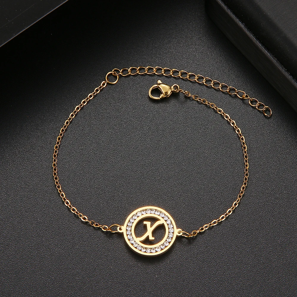 316L Stainless Steel Bracelet With Letter A-Z Fashion Initial Alphabet Charms Bracelets For Women Fashion Girls Gifts 316L Stainless Steel Bracelet With Letter A-Z Fashion Initial Alphabet Charms Bracelets For Women Fashion Girls Gifts