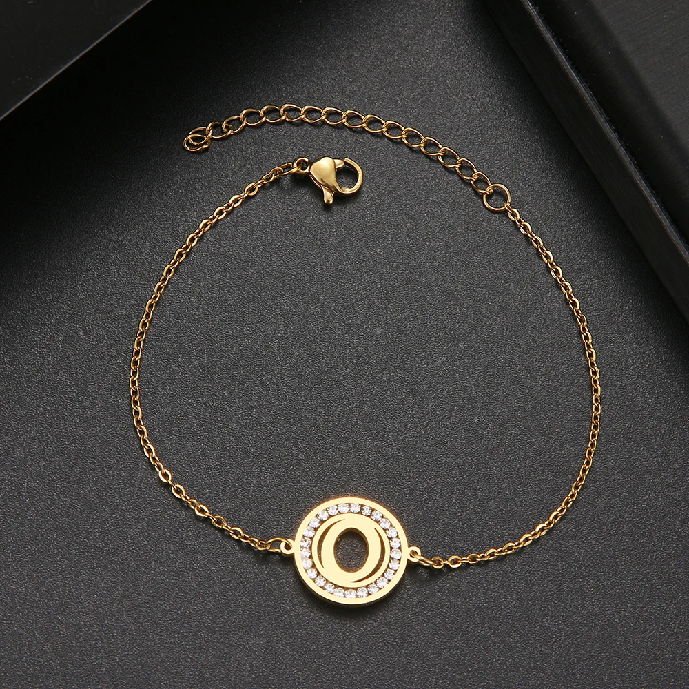 316L Stainless Steel Bracelet With Letter A-Z Fashion Initial Alphabet Charms Bracelets For Women Fashion Girls Gifts 316L Stainless Steel Bracelet With Letter A-Z Fashion Initial Alphabet Charms Bracelets For Women Fashion Girls Gifts
