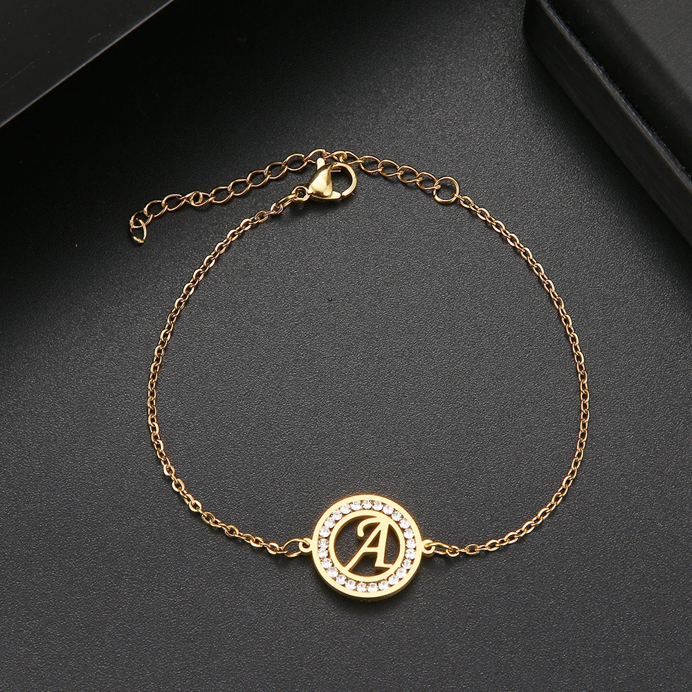 316L Stainless Steel Bracelet With Letter A-Z Fashion Initial Alphabet Charms Bracelets For Women Fashion Girls Gifts 316L Stainless Steel Bracelet With Letter A-Z Fashion Initial Alphabet Charms Bracelets For Women Fashion Girls Gifts