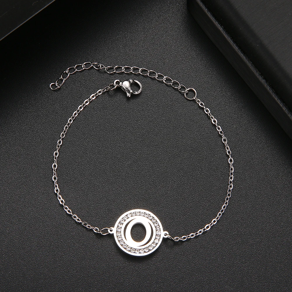 316L Stainless Steel Bracelet With Letter A-Z Fashion Initial Alphabet Charms Bracelets For Women Fashion Girls Gifts 316L Stainless Steel Bracelet With Letter A-Z Fashion Initial Alphabet Charms Bracelets For Women Fashion Girls Gifts
