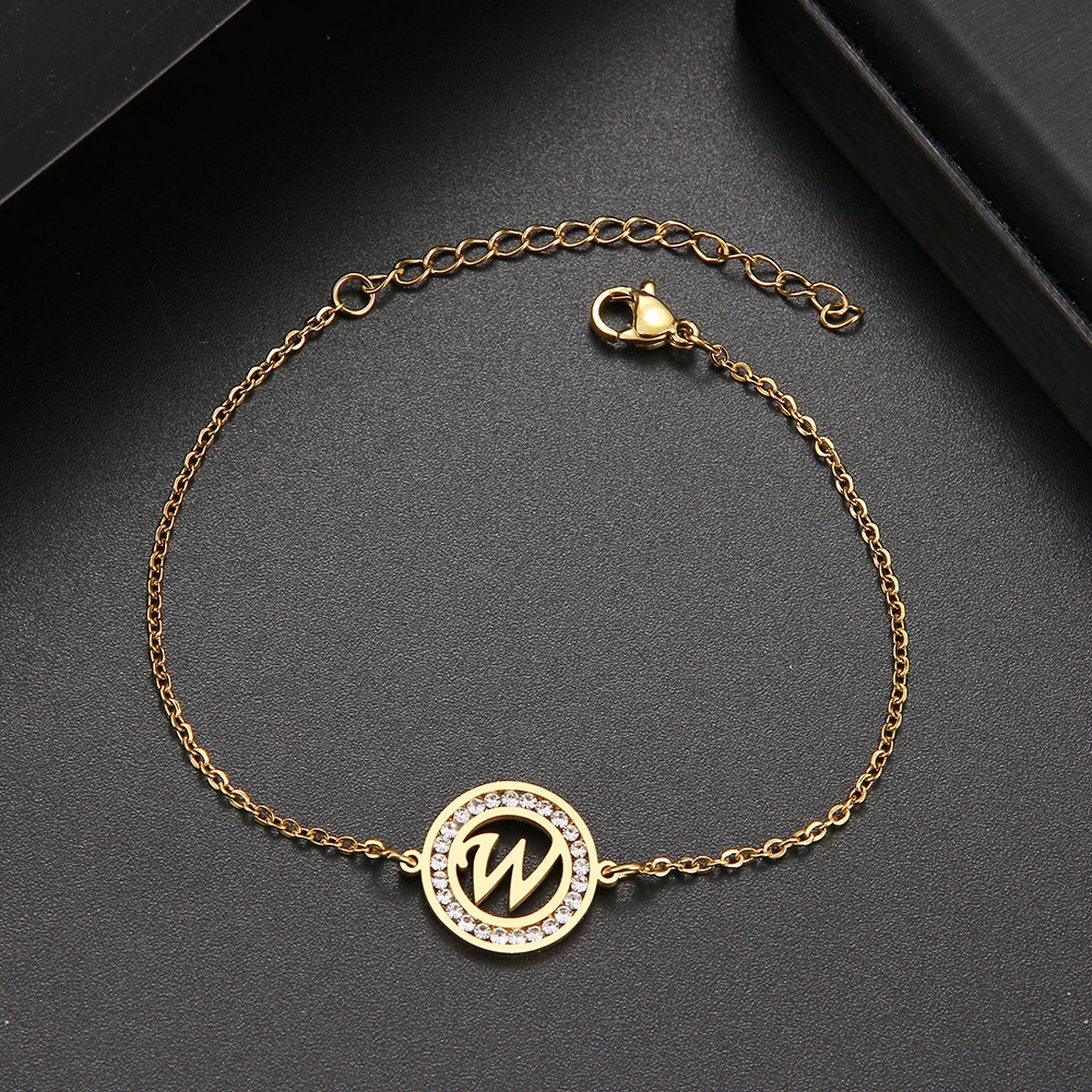 316L Stainless Steel Bracelet With Letter A-Z Fashion Initial Alphabet Charms Bracelets For Women Fashion Girls Gifts 316L Stainless Steel Bracelet With Letter A-Z Fashion Initial Alphabet Charms Bracelets For Women Fashion Girls Gifts
