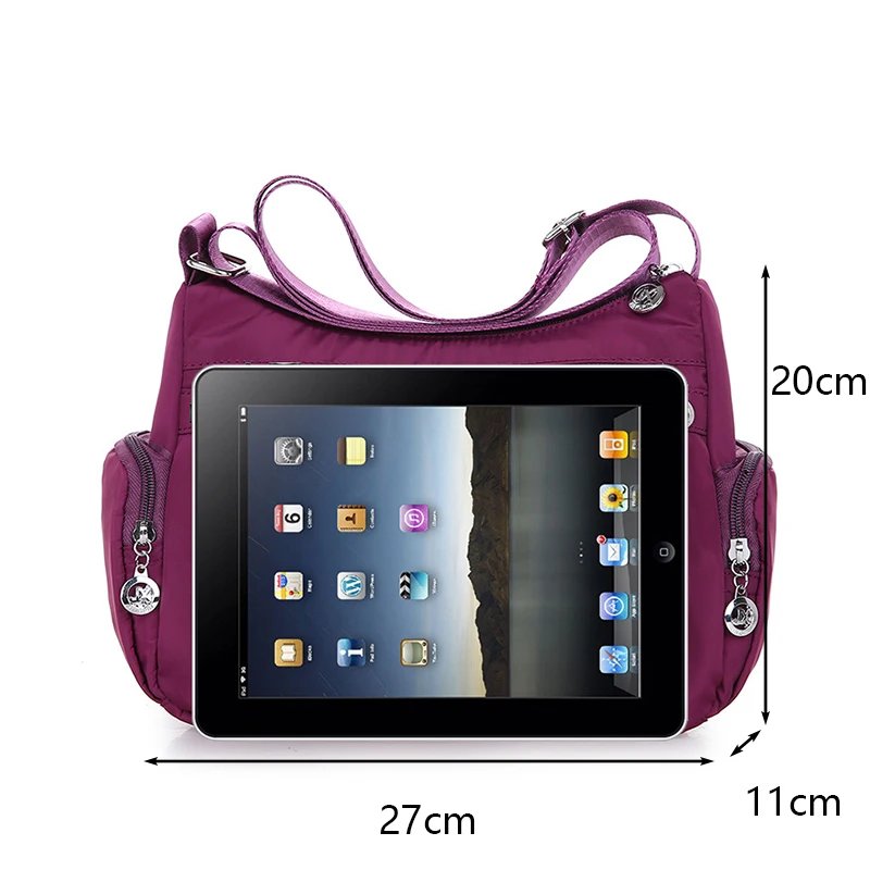 Oxford Waterproof Shoulder Bag Women Casual Crossbody Bag Multifunction Shopping Handbag Large Capacity Messenger Bag