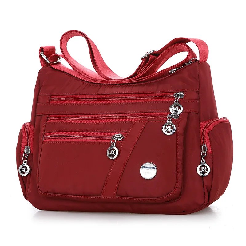 Oxford Waterproof Shoulder Bag Women Casual Crossbody Bag Multifunction Shopping Handbag Large Capacity Messenger Bag