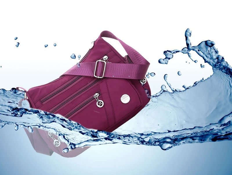 Oxford Waterproof Shoulder Bag Women Casual Crossbody Bag Multifunction Shopping Handbag Large Capacity Messenger Bag