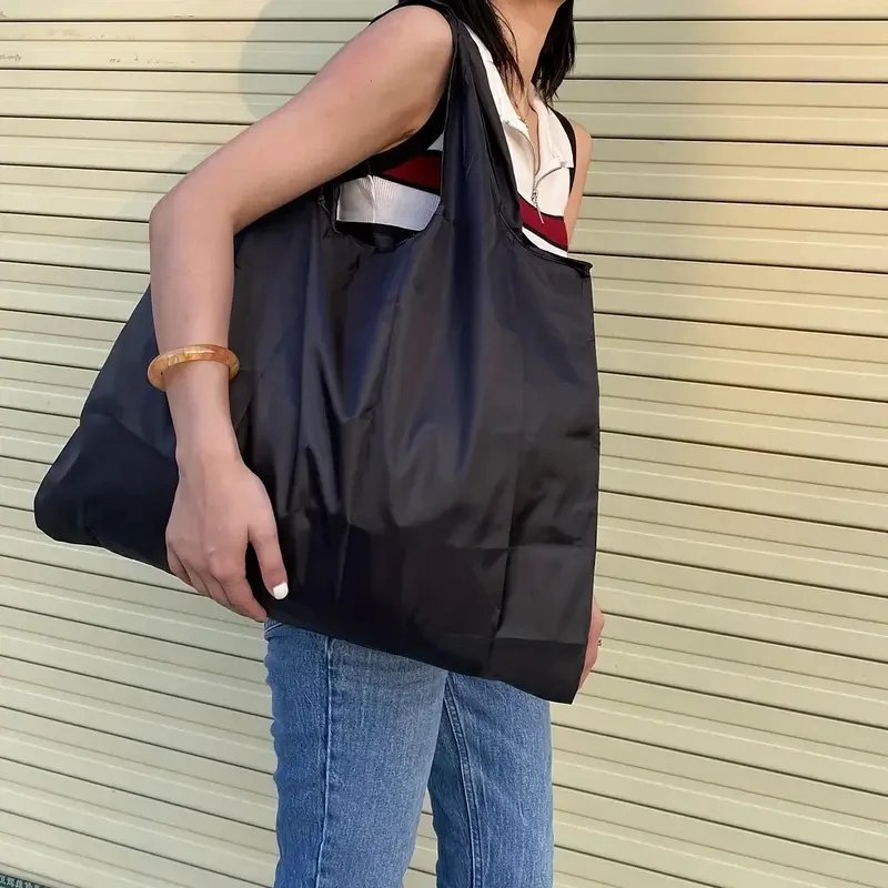 Versatile Folding Shopping Bag, Large Capacity Travel Tote Bag, Fashion Reusable Grocery Bag