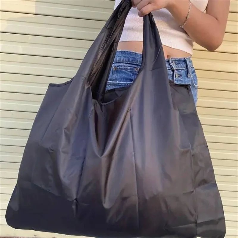 Versatile Folding Shopping Bag, Large Capacity Travel Tote Bag, Fashion Reusable Grocery Bag