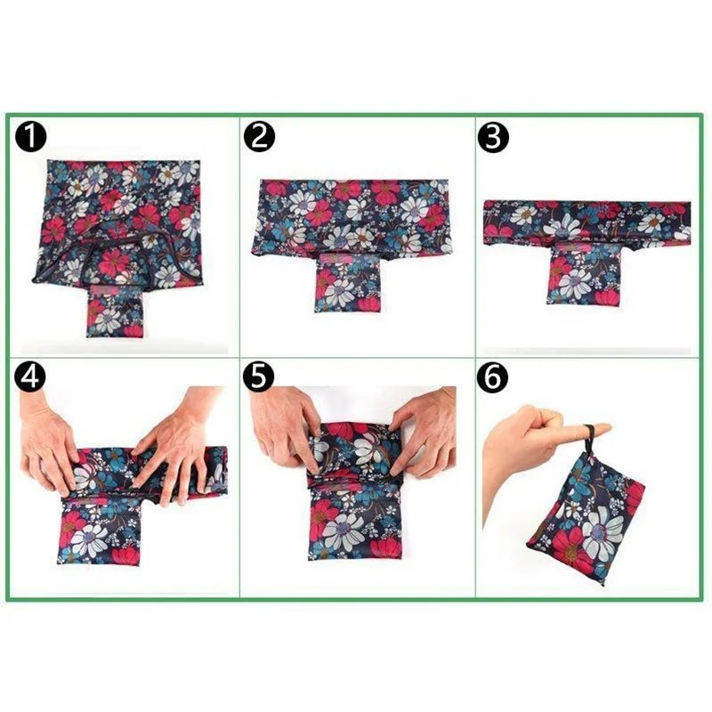 Versatile Folding Shopping Bag, Large Capacity Travel Tote Bag, Fashion Reusable Grocery Bag