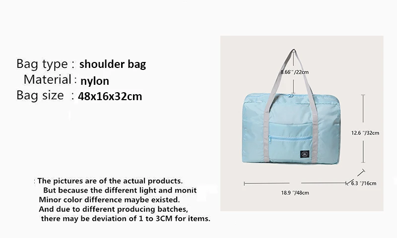 Travel Bags Women's Stock Bags New Nylon Foldable Portable Handbags WaterProof Luggage Storage Bags Tote Organizer for Clothing Travel Bags Women's Stock Bags New Nylon Foldable Portable Handbags WaterProof Luggage Storage Bags Tote Organizer for Clothing