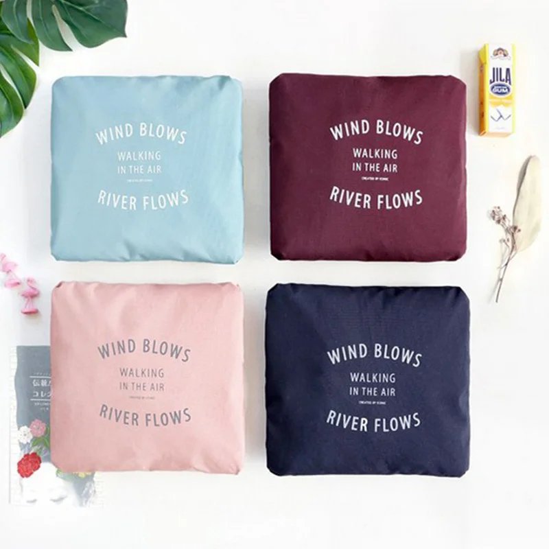 Travel Bags Women's Stock Bags New Nylon Foldable Portable Handbags WaterProof Luggage Storage Bags Tote Organizer for Clothing