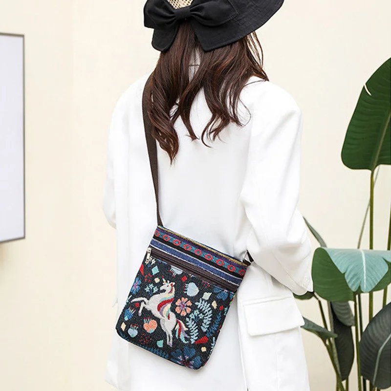 Women's Canvas Handbags Hot Sale Casual Shoulder Bag Owl Embroidered Ethnic Bag Vintage Messenger Bag Ladies Shoulder Bag Women's Canvas Handbags Hot Sale Casual Shoulder Bag Owl Embroidered Ethnic Bag Vintage Messenger Bag Ladies Shoulder Bag