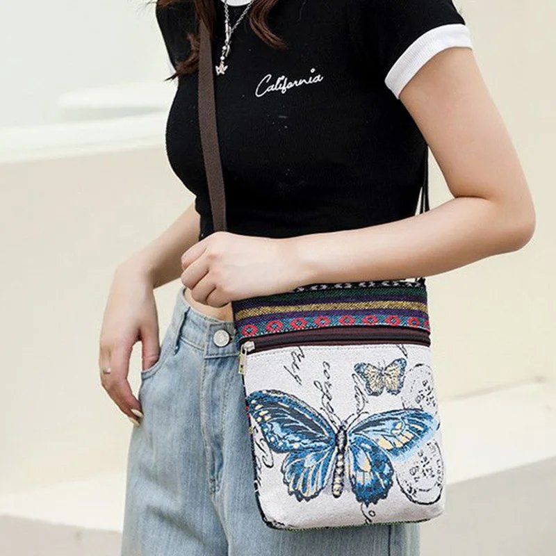 Women's Canvas Handbags Hot Sale Casual Shoulder Bag Owl Embroidered Ethnic Bag Vintage Messenger Bag Ladies Shoulder Bag Women's Canvas Handbags Hot Sale Casual Shoulder Bag Owl Embroidered Ethnic Bag Vintage Messenger Bag Ladies Shoulder Bag