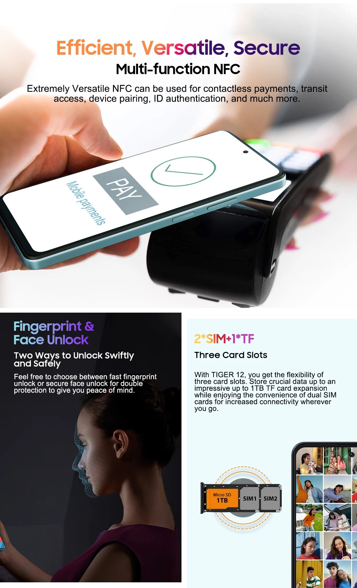 [World Premiere] OSCAL TIGER 12 Smartphone Android13 Helio G99 6.78'' 120Hz 2.4K Display Cell Phone 24GB 256GB 64MP Mobile Phone