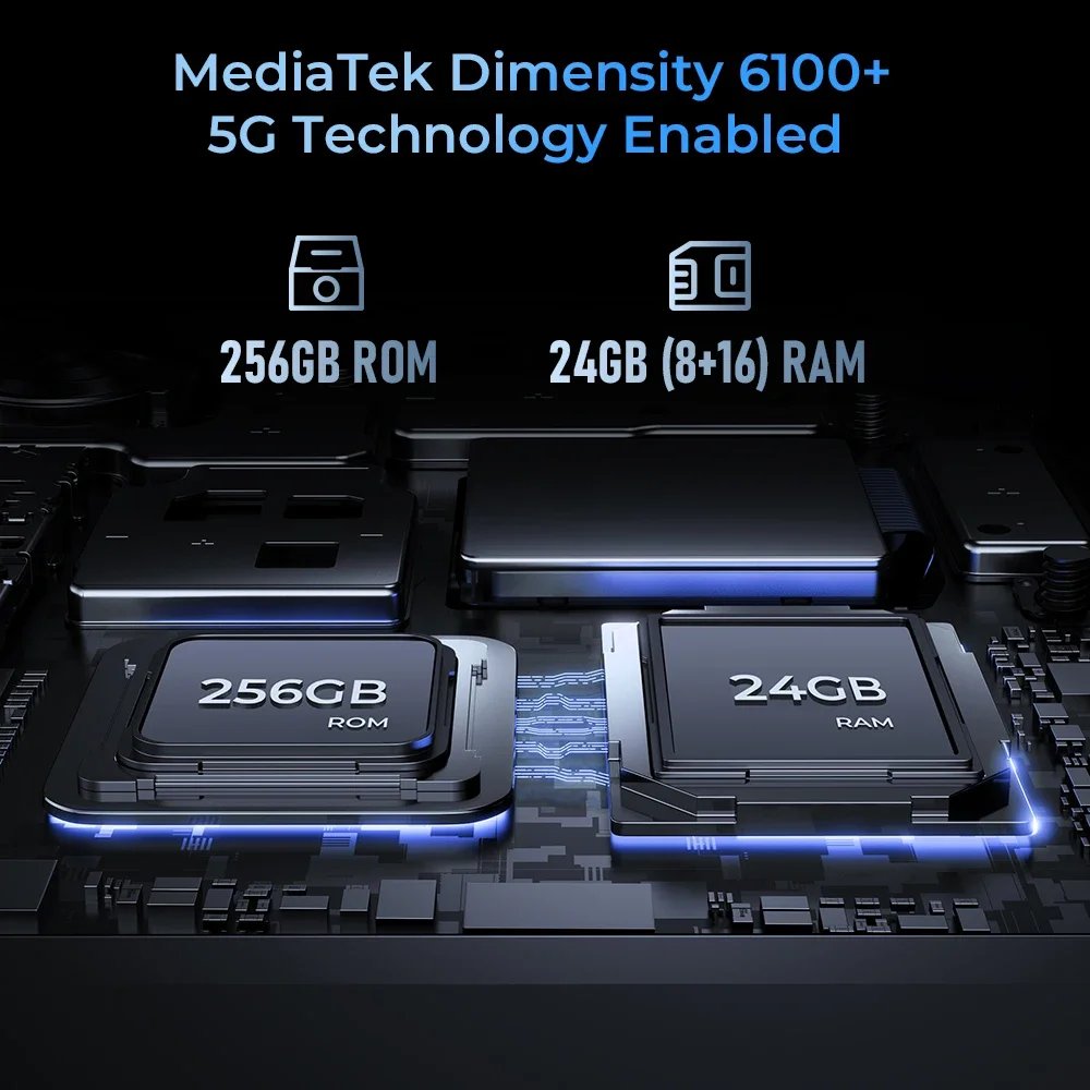 Oukitel WP33 Pro 5G Rugged Smartphone 22000mAh 6.6″ FHD+ Cell phone 24GB 256GB Mobile Phone 64MP Camera 33W Oukitel WP33 Pro 5G Rugged Smartphone 22000mAh 6.6