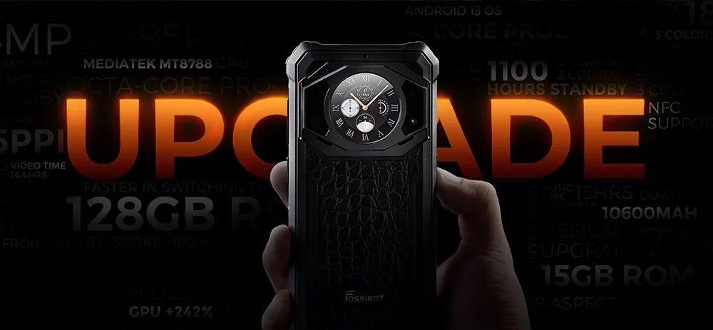Fossibot F101Pro Rugged Smartphone 15GB+128GB Android 13 IP68 Waterproof Mobile Phone 10600mAh NFC Cell Phone Global Version Fossibot F101Pro Rugged Smartphone 15GB+128GB Android 13 IP68 Waterproof Mobile Phone 10600mAh NFC Cell Phone Global Version