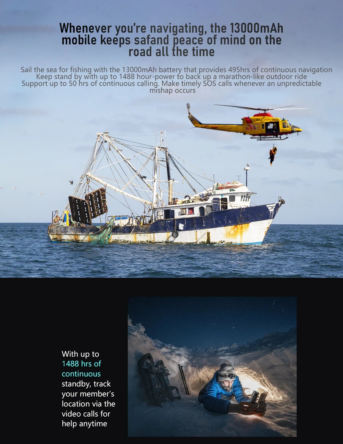 Blackview BV6200 Pro Rugged Phone Android 13 6.56'' Helio P35, 4GB+128GB Smartphone 13000mAh With 18W Fast Charge NFC Cell Phone