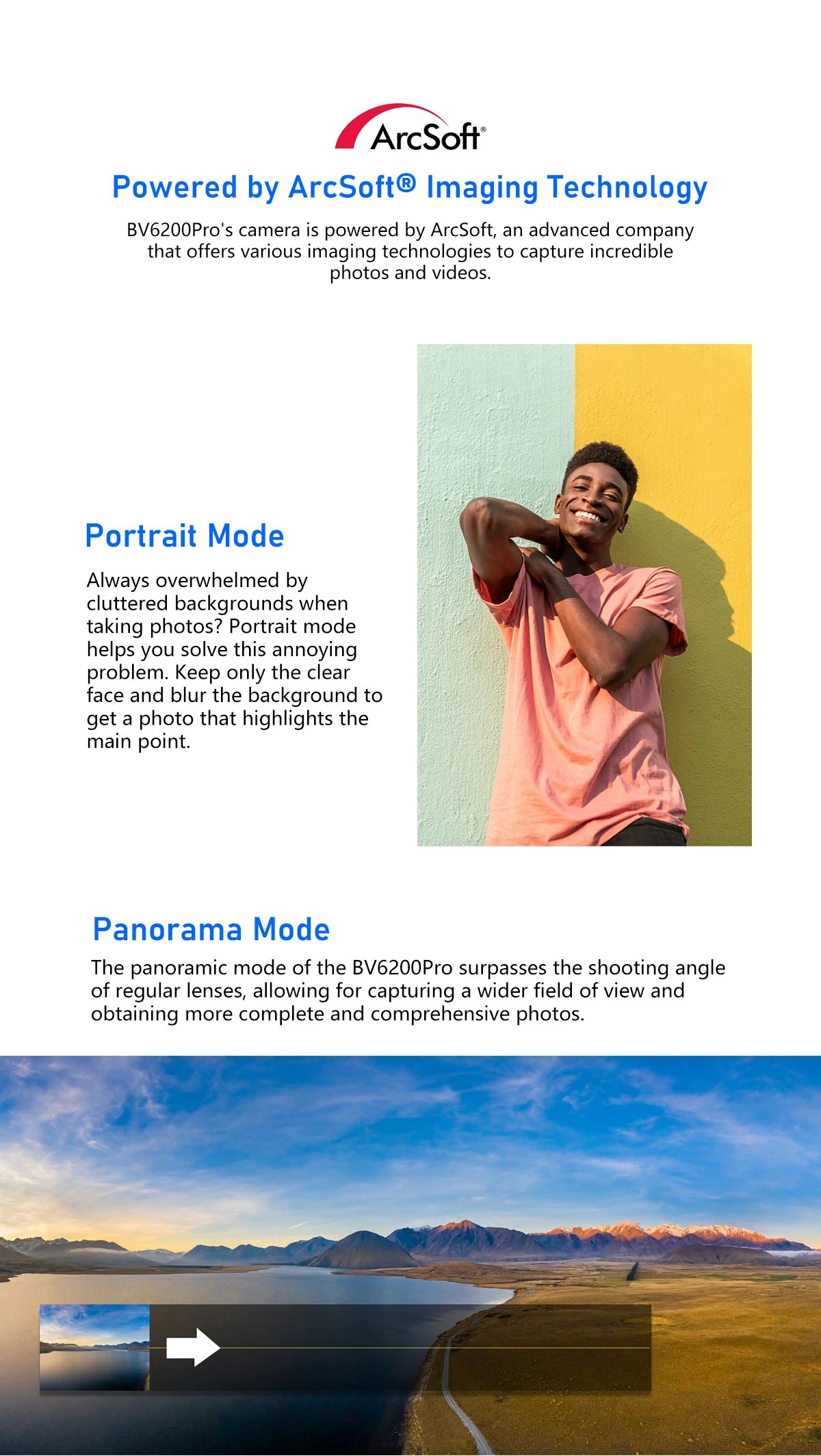 Blackview BV6200 Pro Rugged Phone Android 13 6.56'' Helio P35, 4GB+128GB Smartphone 13000mAh With 18W Fast Charge NFC Cell Phone