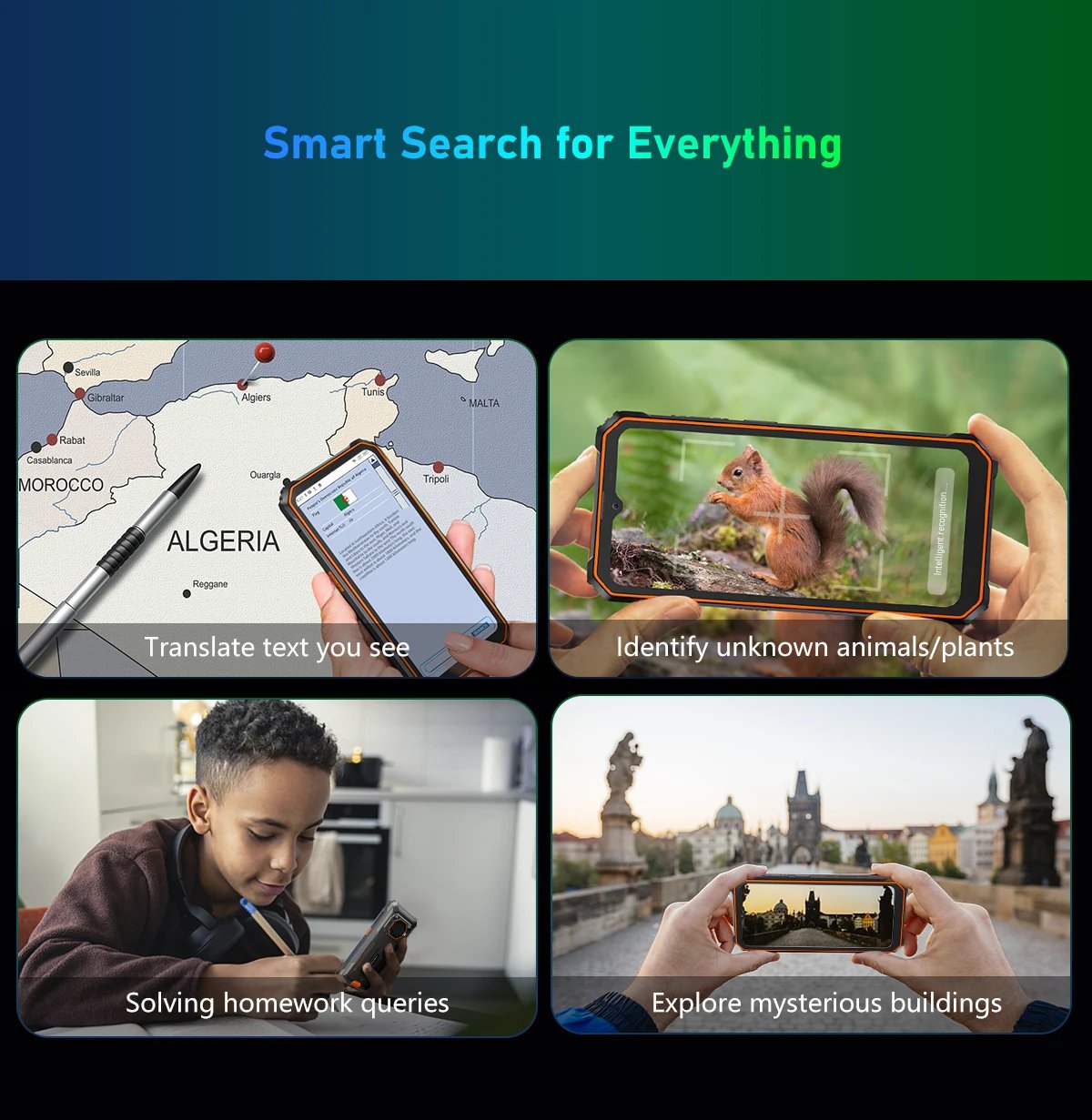 Blackview BV6200 Pro Rugged Phone Android 13 6.56'' Helio P35, 4GB+128GB Smartphone 13000mAh With 18W Fast Charge NFC Cell Phone