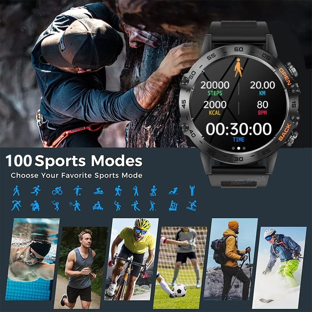 Steel 1.39 Bluetooth Call Smart Watch Men Sports Fitness Tracker Watches IP67 Waterproof Smartwatch for Android IOS MD52 Steel 1.39 Bluetooth Call Smart Watch Men Sports Fitness Tracker Watches IP67 Waterproof Smartwatch for Android IOS MD52
