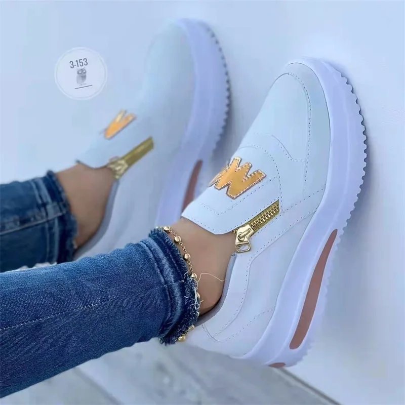 Women Casual Sneakers M Printed Side Zipper Platform Plus Size Vulcanized Shoes Zapatillas Mujer Sapato Plataforma Feminino Women Casual Sneakers M Printed Side Zipper Platform Plus Size Vulcanized Shoes Zapatillas Mujer Sapato Plataforma Feminino