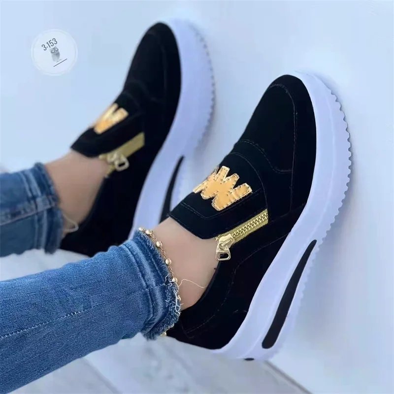 Women Casual Sneakers M Printed Side Zipper Platform Plus Size Vulcanized Shoes Zapatillas Mujer Sapato Plataforma Feminino Women Casual Sneakers M Printed Side Zipper Platform Plus Size Vulcanized Shoes Zapatillas Mujer Sapato Plataforma Feminino