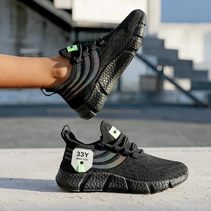 Women Casual Sports Shoes Breathable Lightweight Sneakers Anti-slip Flats Outdoor Running Walking Shoes Female Vulcanized Shoes