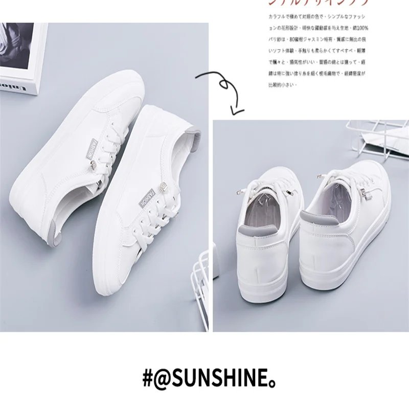2023 Women Sneakers  Vulcanize Shoes Spring Autumn Breathable Flats Solid Color Mesh Shoes Young Woman Casual White Shoes