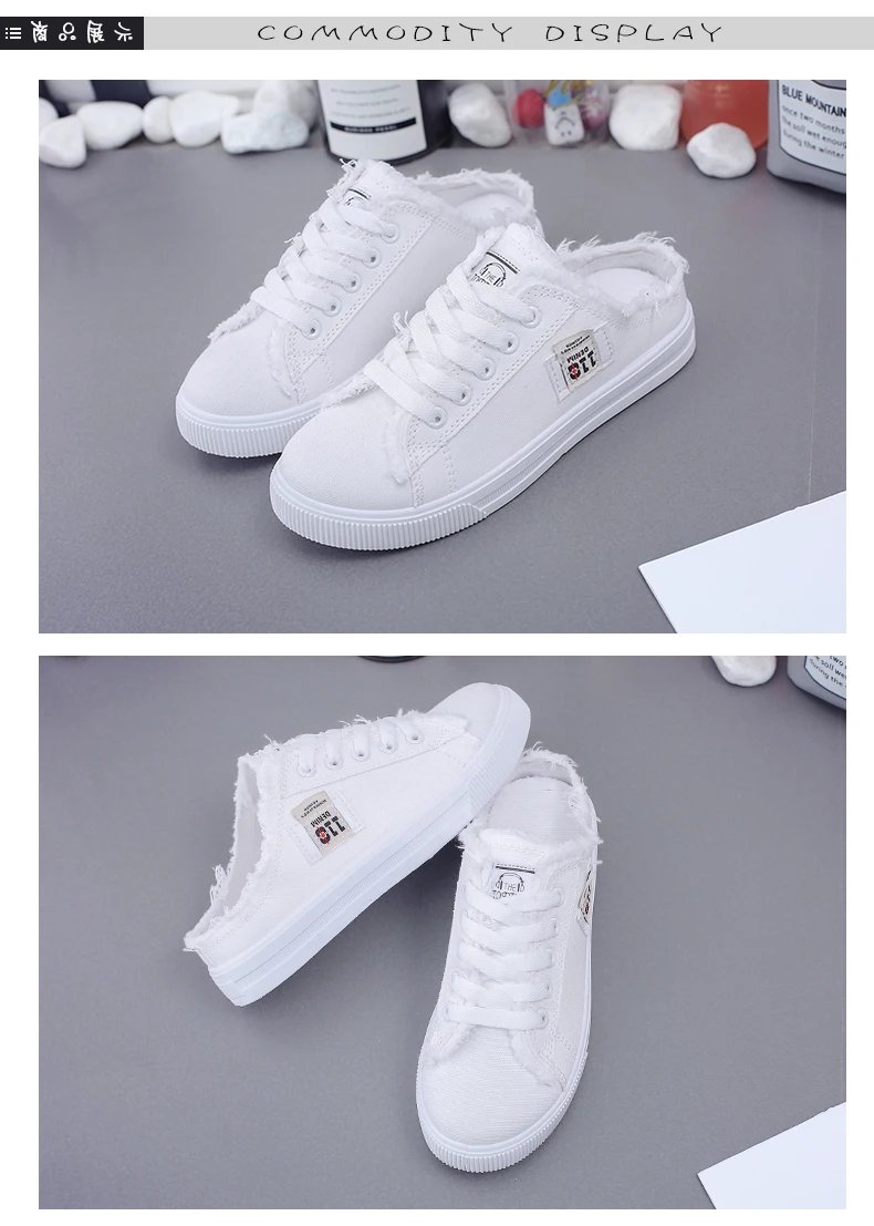 New 2023 Spring Summer Women Canvas Shoes flat sneakers women casual shoes low upper lace up white shoes