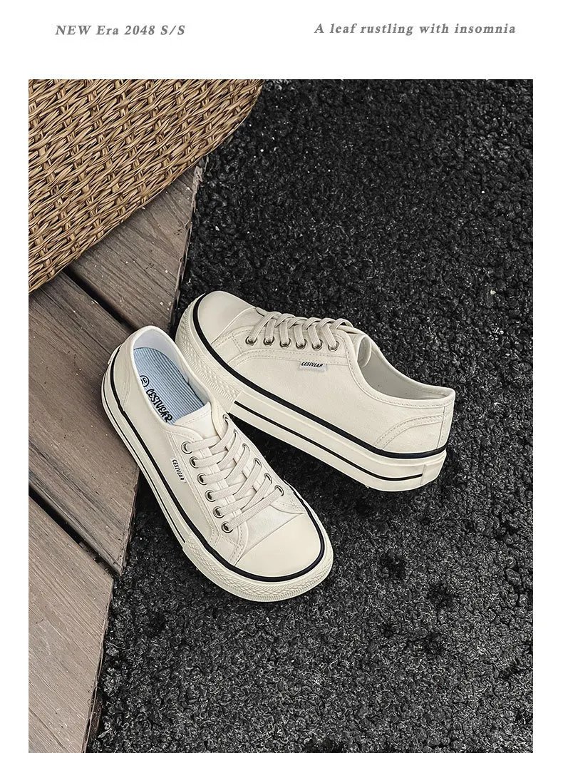 Zapatos De Mujer Tendencia Woman Platform Sneakers Women Casual Canvas Shoe Breathable Sneakers Fashion Skateboard Shoe