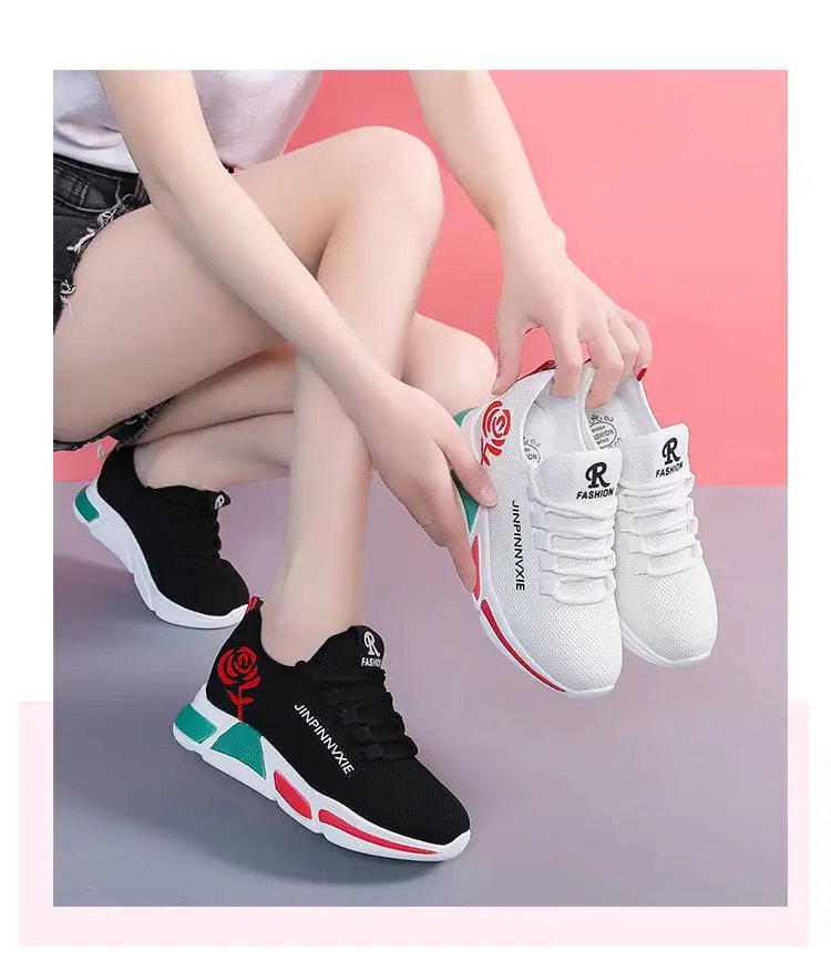 Shoes Sports casual for Women Outdoor Tennis Shoes Lightweight Non-slip Breathable Sneakers Soft Walking Shoes Zapatillas Mujer