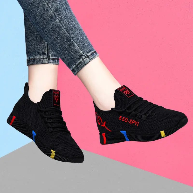 Shoes Sports casual for Women Outdoor Tennis Shoes Lightweight Non-slip Breathable Sneakers Soft Walking Shoes Zapatillas Mujer