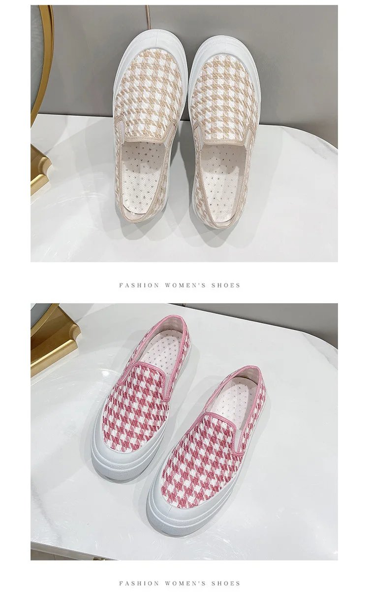 Beijing Shoes Breathable Cloth Vulcanized Shoes Female Sports Flats Loafers 2023 Autumn Womens Comfortable Canvas Single Shoes