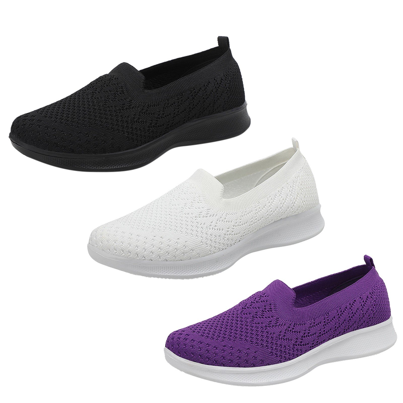 Women Sneakers Summer Outdoor Breathable Casual Walking Shoes  Loafers Chunky Sneakers Slip On Lady Vulcanized Shoes zapatillas