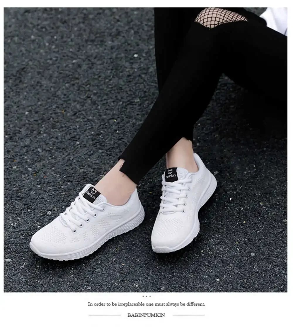Mesh Round Toe Sneakers Woman Vulcanize Fashion Women Shoes Tennis Skates Sport Low Prices Baskettes Unique Festival
