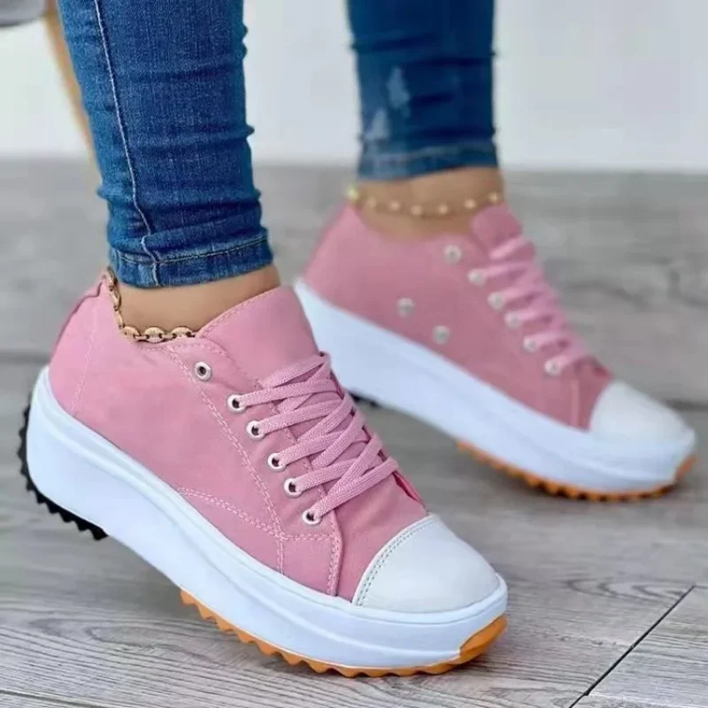 2024 New Fashion Summer Women Casual Shoes Plus Size Sneakers For Women Platform Sport Shoes Female Lace up Tennis Shoes Size 43 2024 New Fashion Summer Women Casual Shoes Plus Size Sneakers For Women Platform Sport Shoes Female Lace up Tennis Shoes Size 43