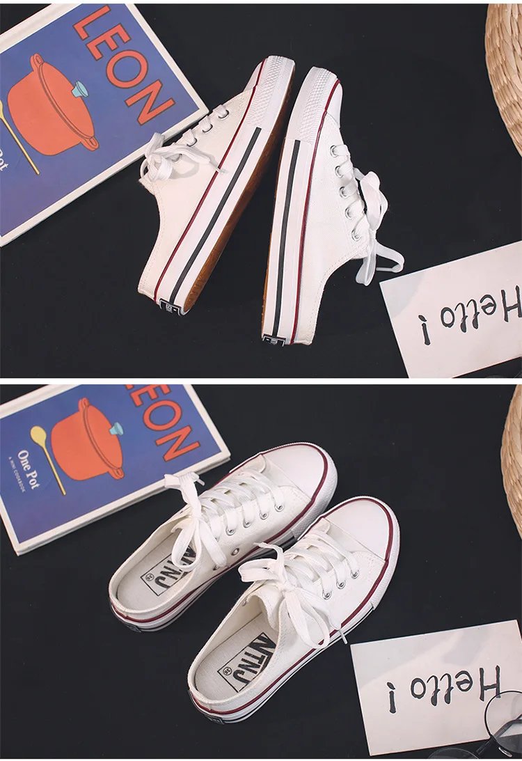 Women Canvas Shoes Low Slip-on Sneakers Female Flats Summer Slippers Casual Sneakers Spring Summer Loafers C692