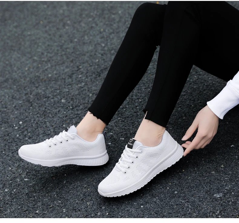 Women men Running Sneakers Lightweight Fashion Casual Flat Shoes Female Wedge Shoes Summer Mesh Breathable Woman Vulcanize Shoes