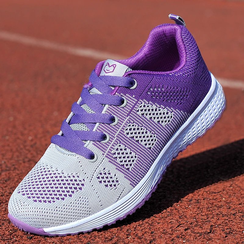 Women men Running Sneakers Lightweight Fashion Casual Flat Shoes Female Wedge Shoes Summer Mesh Breathable Woman Vulcanize Shoes