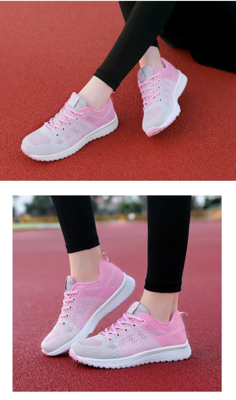 Women men Running Sneakers Lightweight Fashion Casual Flat Shoes Female Wedge Shoes Summer Mesh Breathable Woman Vulcanize Shoes