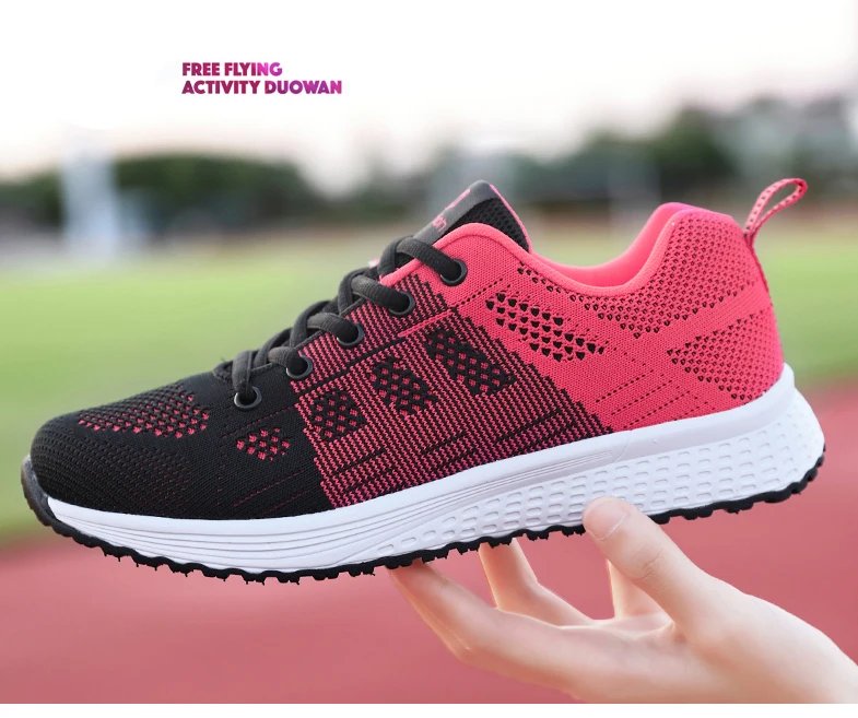 Women men Running Sneakers Lightweight Fashion Casual Flat Shoes Female Wedge Shoes Summer Mesh Breathable Woman Vulcanize Shoes