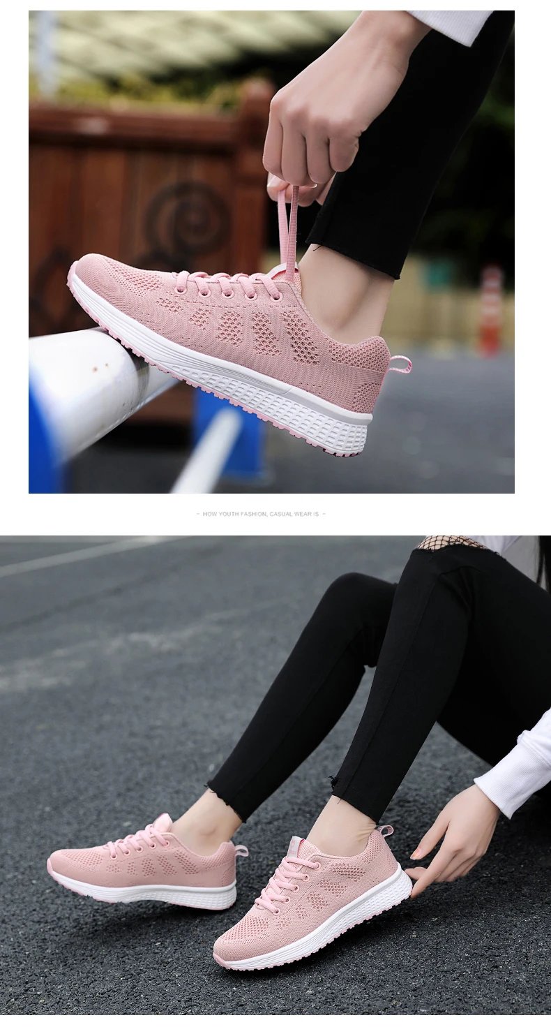 Women men Running Sneakers Lightweight Fashion Casual Flat Shoes Female Wedge Shoes Summer Mesh Breathable Woman Vulcanize Shoes