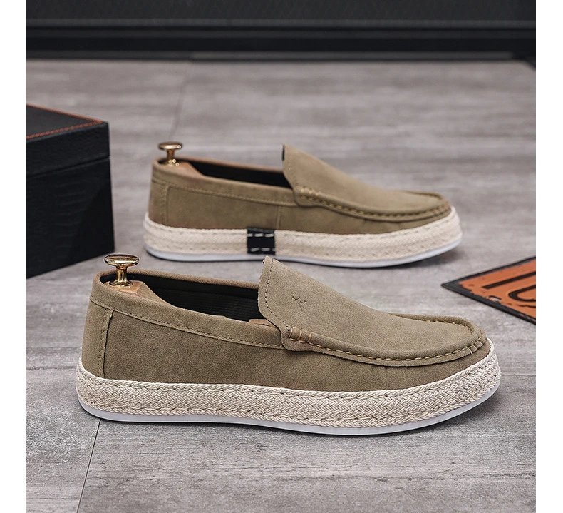 Slip on Men Casual Shoes Concise Mens Canvas Shoes Comfort Non-slip Male Moccasins New Fashion Outdoor Peas Shoes Erkek Ayakkabı