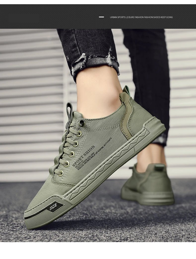 2024 New Men's Fashion Casual Canvas Shoes Non-slip Men Shoes Slip-On Comfortable Flat Casual Shoes sapatos masculinos