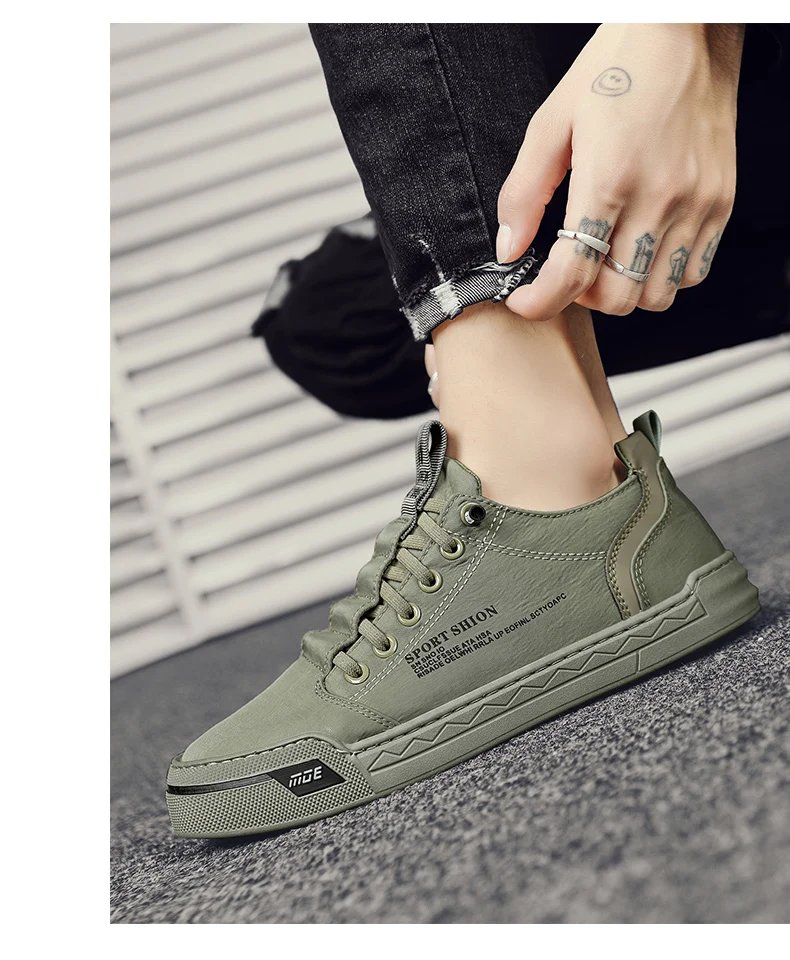 2024 New Men's Fashion Casual Canvas Shoes Non-slip Men Shoes Slip-On Comfortable Flat Casual Shoes sapatos masculinos
