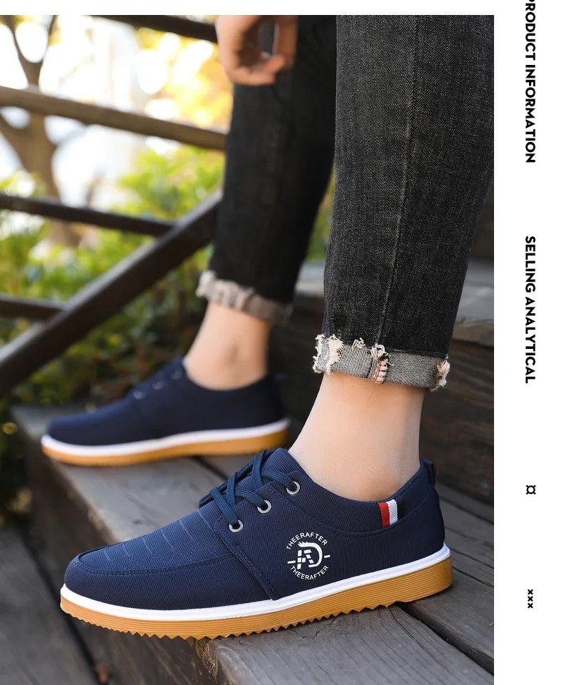 Summer Mens Canvas Shoes Fashion Platform Sneakers for Men Casual Walking Breathable Shoes 2023 Male Loafers Zapatillas Hombre